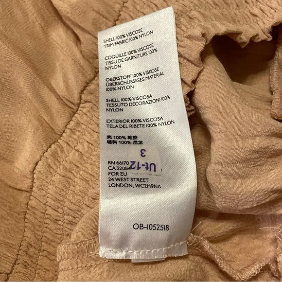 MAEVE by ANTHROPOLOGIE Kristie Sequined Peasant Blouse in Peach - Picture 9 of 9